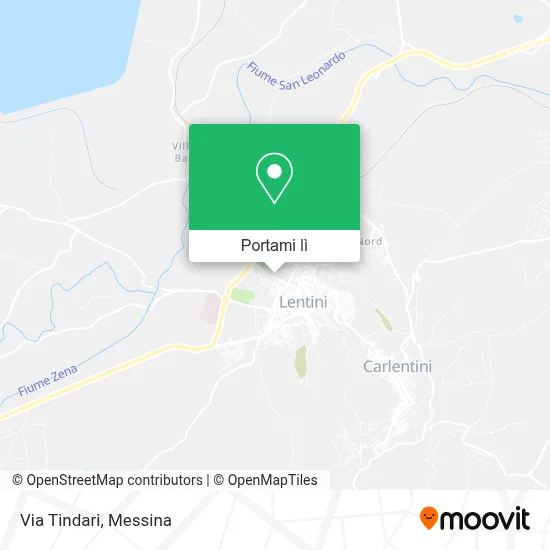 Mappa Via Tindari