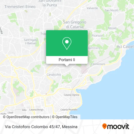 Mappa Via Cristoforo Colombo 45/47