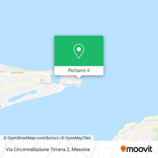Mappa Via Circonvallazione Tirrena 2