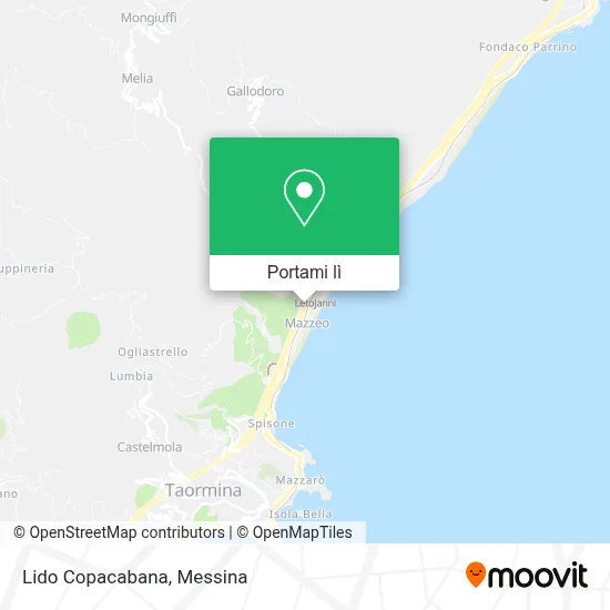 Mappa Lido Copacabana