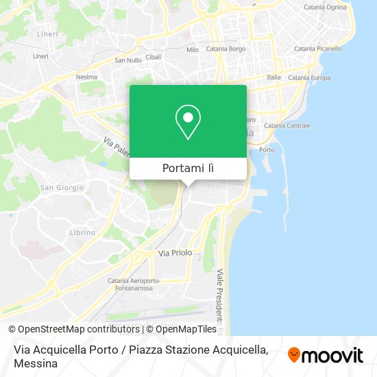 Mappa Via Acquicella Porto / Piazza Stazione Acquicella
