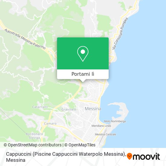 Mappa Cappuccini (Piscine Cappuccini Waterpolo Messina)