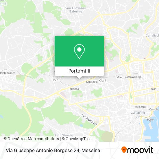 Mappa Via Giuseppe Antonio Borgese 24