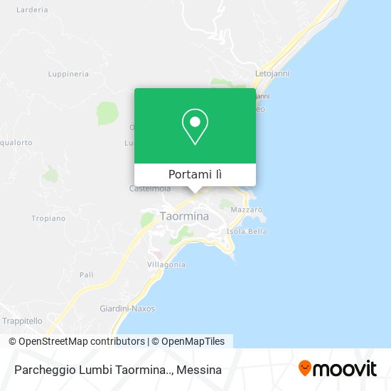Mappa Parcheggio Lumbi Taormina..