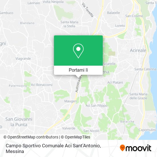 Mappa Campo Sportivo Comunale Aci Sant'Antonio