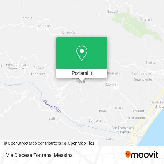 Mappa Via Discesa Fontana