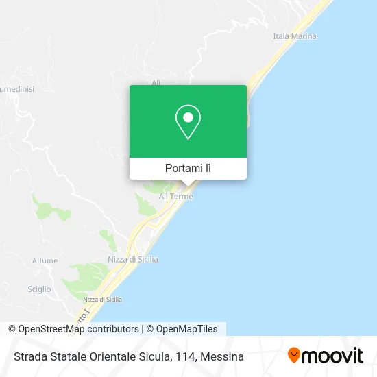 Mappa Strada Statale Orientale Sicula, 114