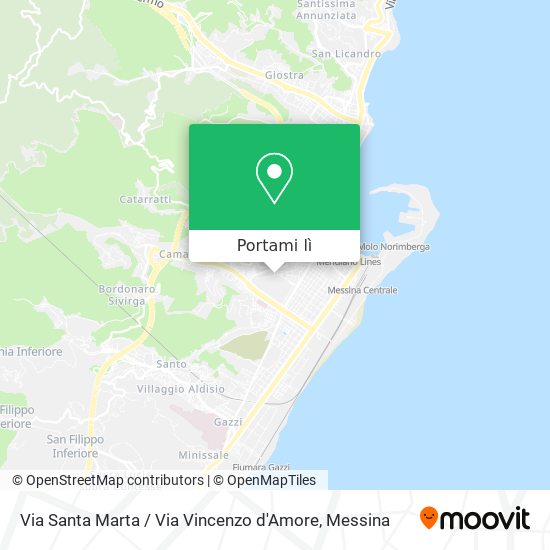 Mappa Via Santa Marta / Via Vincenzo d'Amore