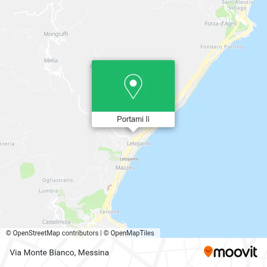 Mappa Via Monte Bianco