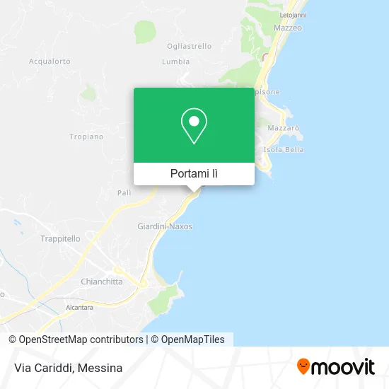 Mappa Via Cariddi