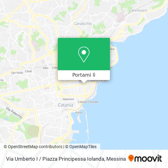 Mappa Via Umberto I / Piazza Principessa Iolanda
