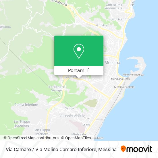 Mappa Via Camaro / Via Molino Camaro Inferiore