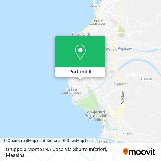 Mappa Gruppo a Monte INA Casa Via Sbarre Inferiori