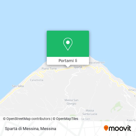 Mappa Spartà di Messina
