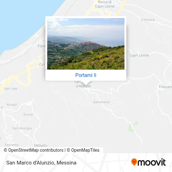 Mappa San Marco d'Alunzio