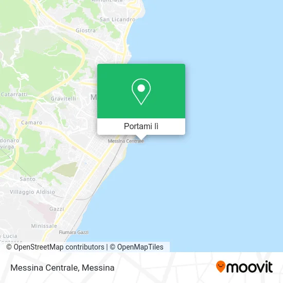 Mappa Messina Centrale