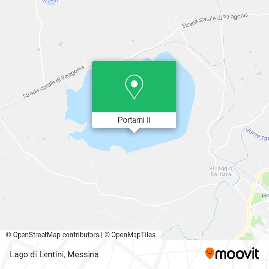 Mappa Lago di Lentini