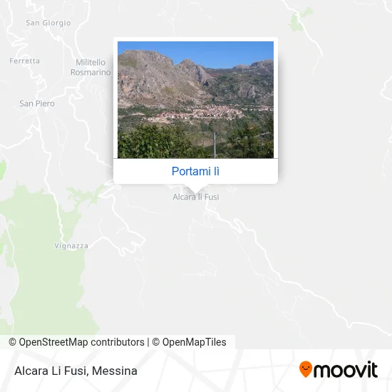 Mappa Alcara Li Fusi