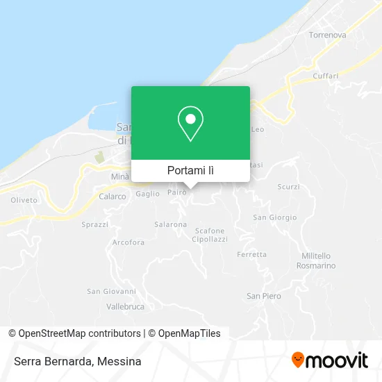 Mappa Serra Bernarda