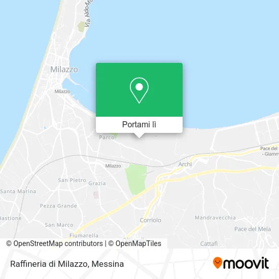 Mappa Raffineria di Milazzo