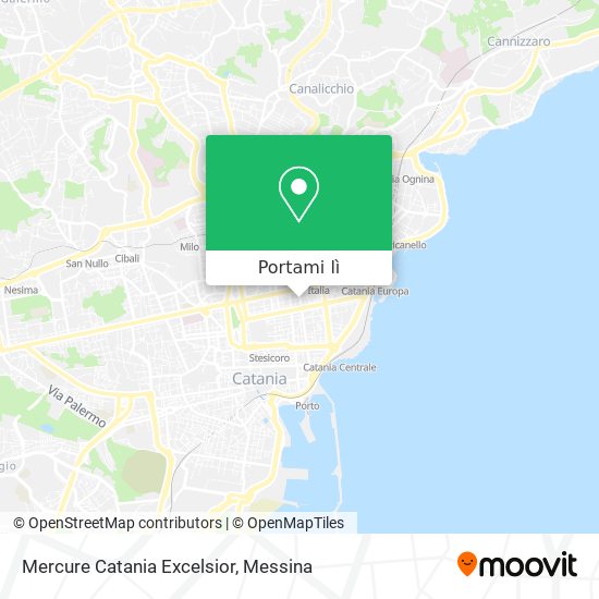 Mappa Mercure Catania Excelsior