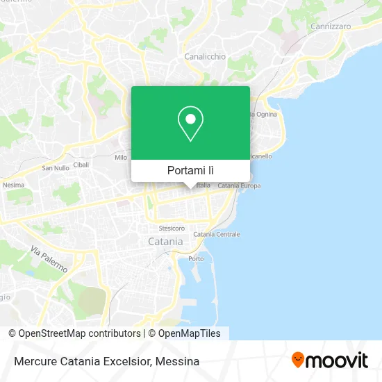 Mappa Mercure Catania Excelsior