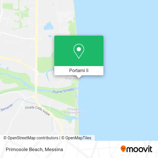 Mappa Primosole Beach