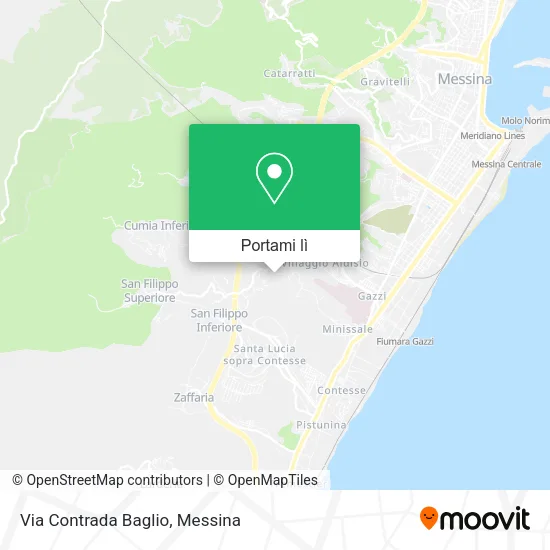 Mappa Via Contrada Baglio