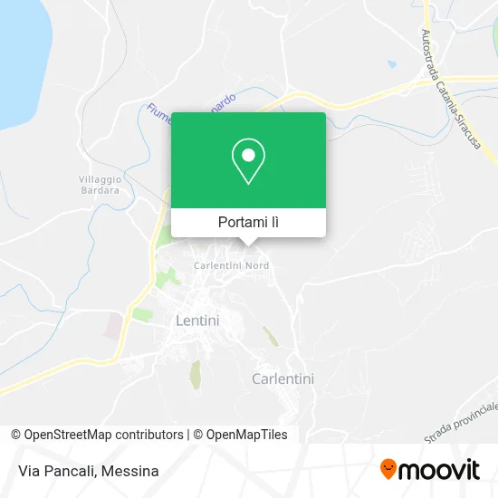 Mappa Via Pancali