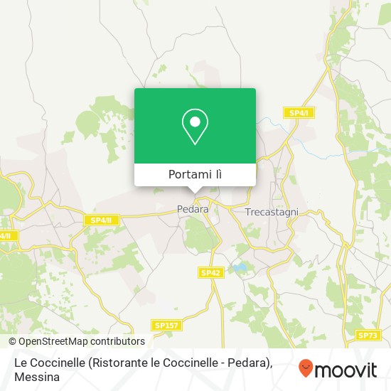 Mappa Le Coccinelle (Ristorante le Coccinelle - Pedara)