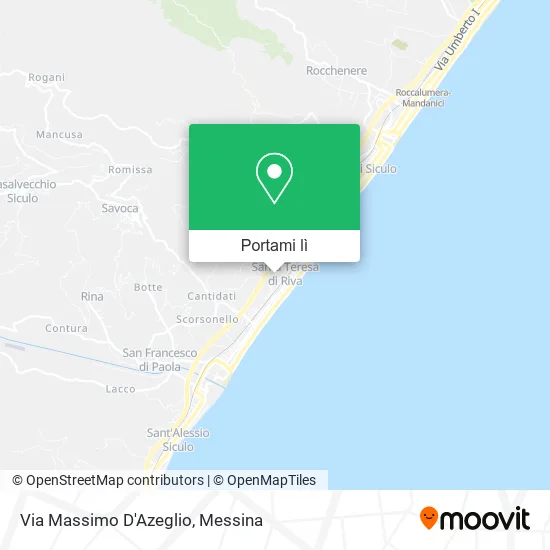 Mappa Via Massimo D'Azeglio