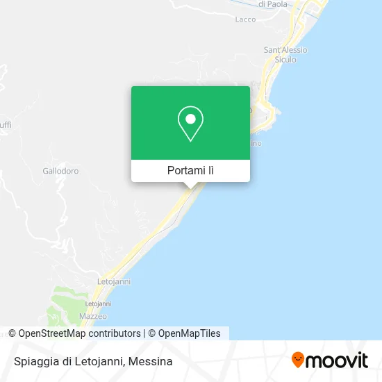 Mappa Spiaggia di Letojanni