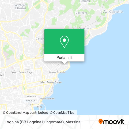 Mappa Lognina (BB Lognina Lungomare)