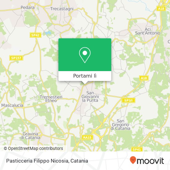 Mappa Pasticceria Filippo Nicosia