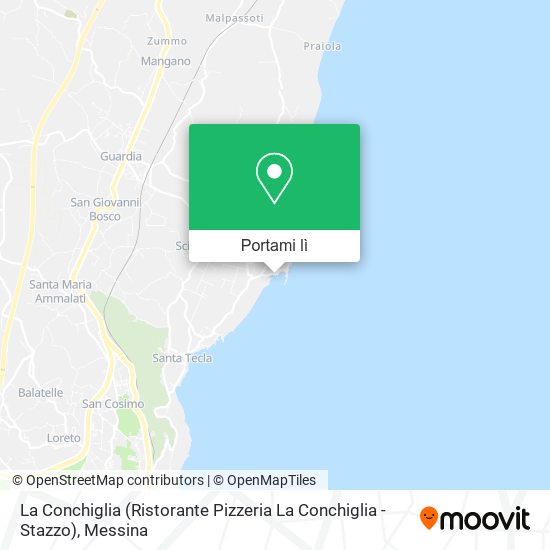 Mappa La Conchiglia (Ristorante Pizzeria La Conchiglia -Stazzo)