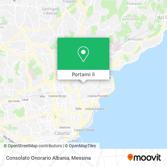 Mappa Consolato Onorario Albania