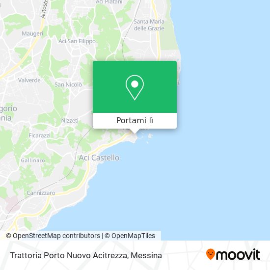 Mappa Trattoria Porto Nuovo Acitrezza