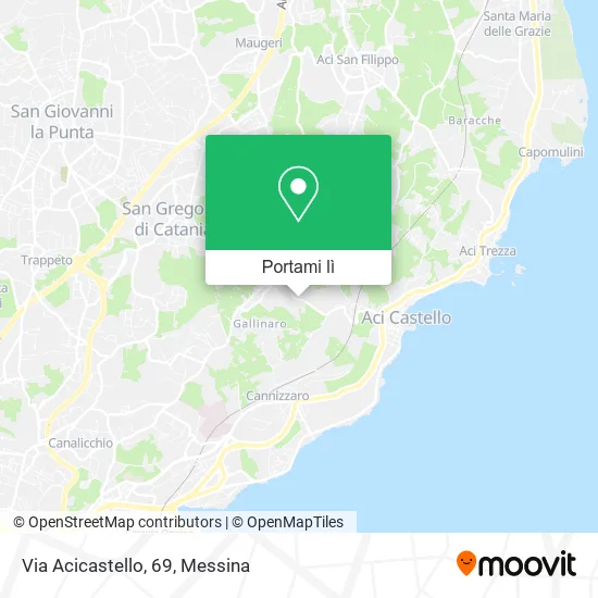 Mappa Via Acicastello, 69
