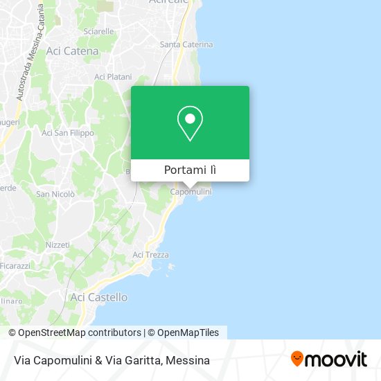 Mappa Via Capomulini & Via Garitta