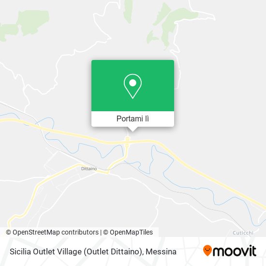 Mappa Sicilia Outlet Village (Outlet Dittaino)