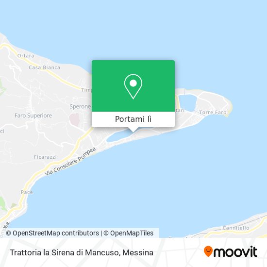Mappa Trattoria la Sirena di Mancuso