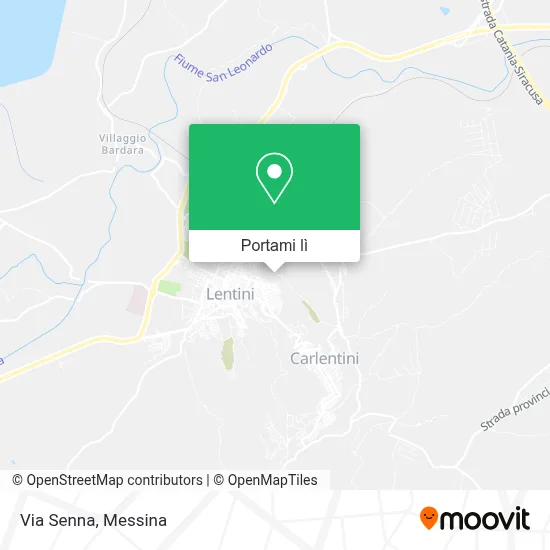 Mappa Via Senna