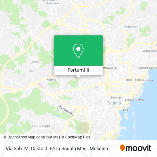 Mappa Via Sab. M. Castaldi F / Co Scuola Meui