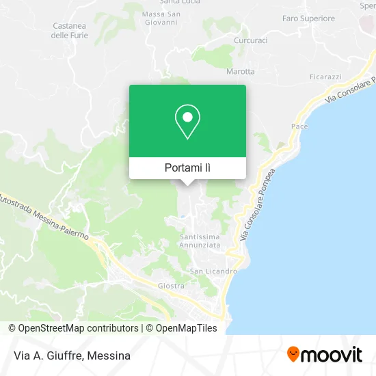 Mappa Via A. Giuffre