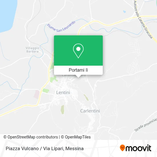 Mappa Piazza Vulcano / Via Lipari