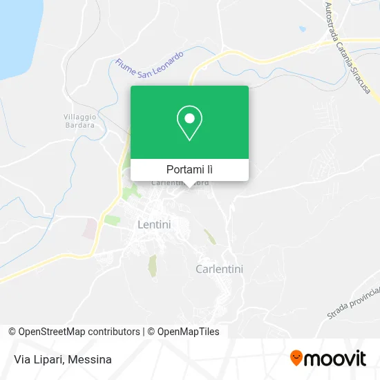 Mappa Via Lipari