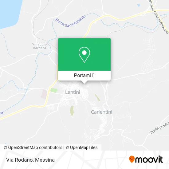 Mappa Via Rodano