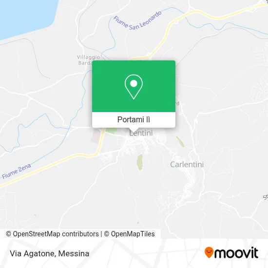 Mappa Via Agatone