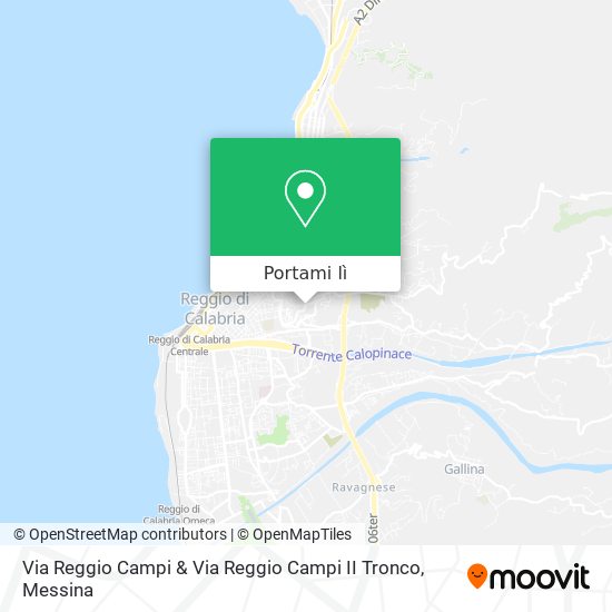 Mappa Via Reggio Campi & Via Reggio Campi II Tronco