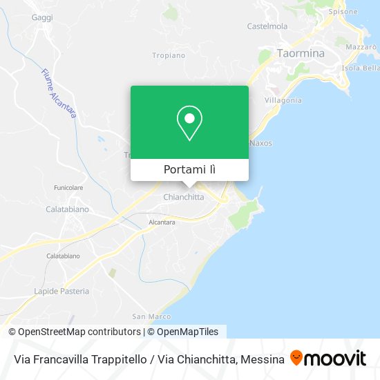 Mappa Via Francavilla Trappitello / Via Chianchitta